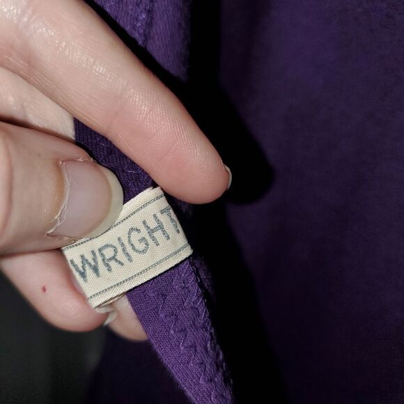 VINTAGE PURPLE MARIE WRIGHT MADE IN USA BIKER SHORT LEOTARD SIZE SMALL - Picture 5 of 6